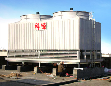 Fiberglass cross flow cooling tower