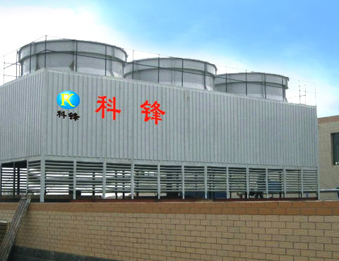 Fiberglass cross flow cooling tower